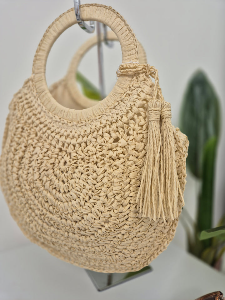 Woven Raffia Bag - (choose your Colour)