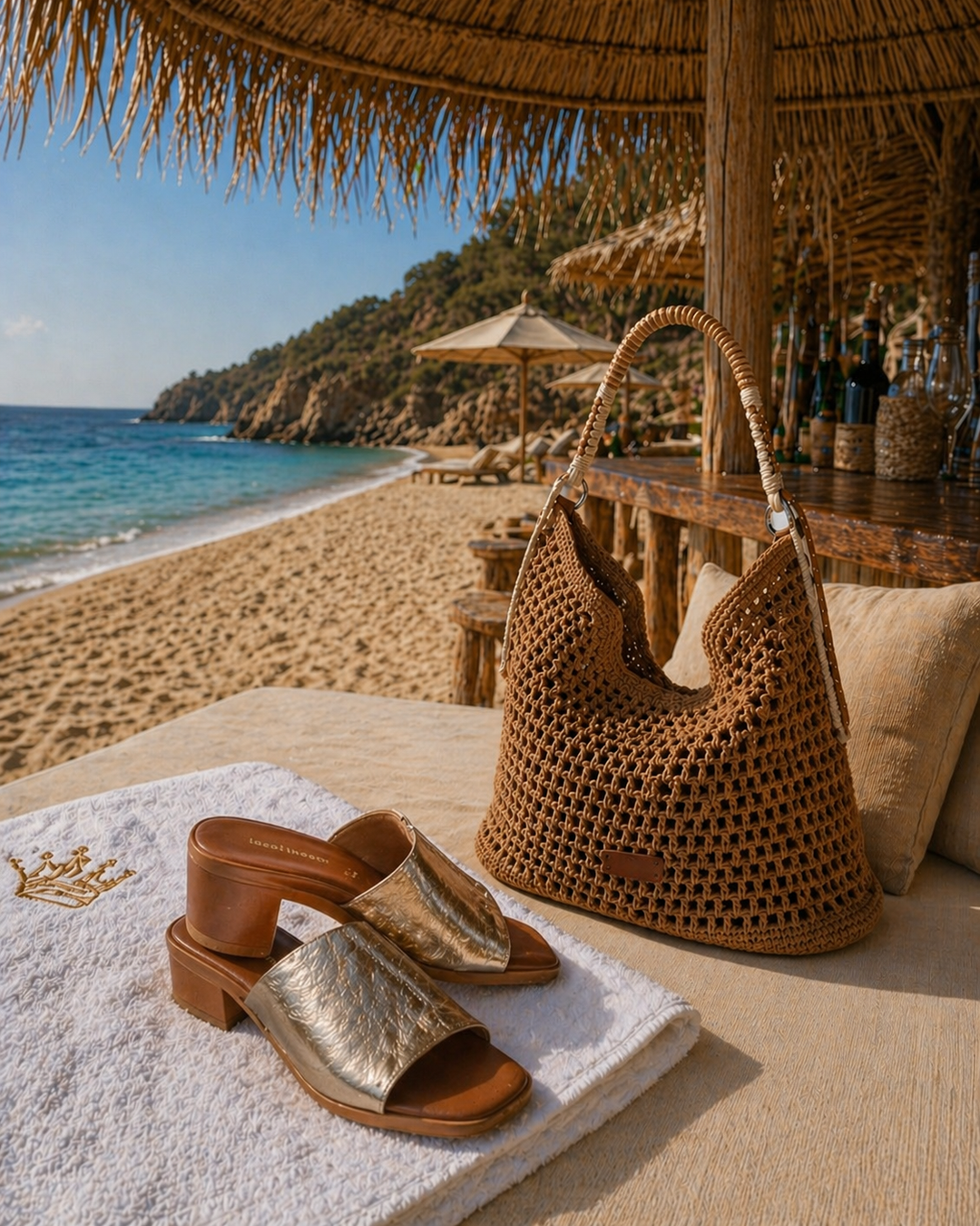 Ibiza Mules - Gold Metallic