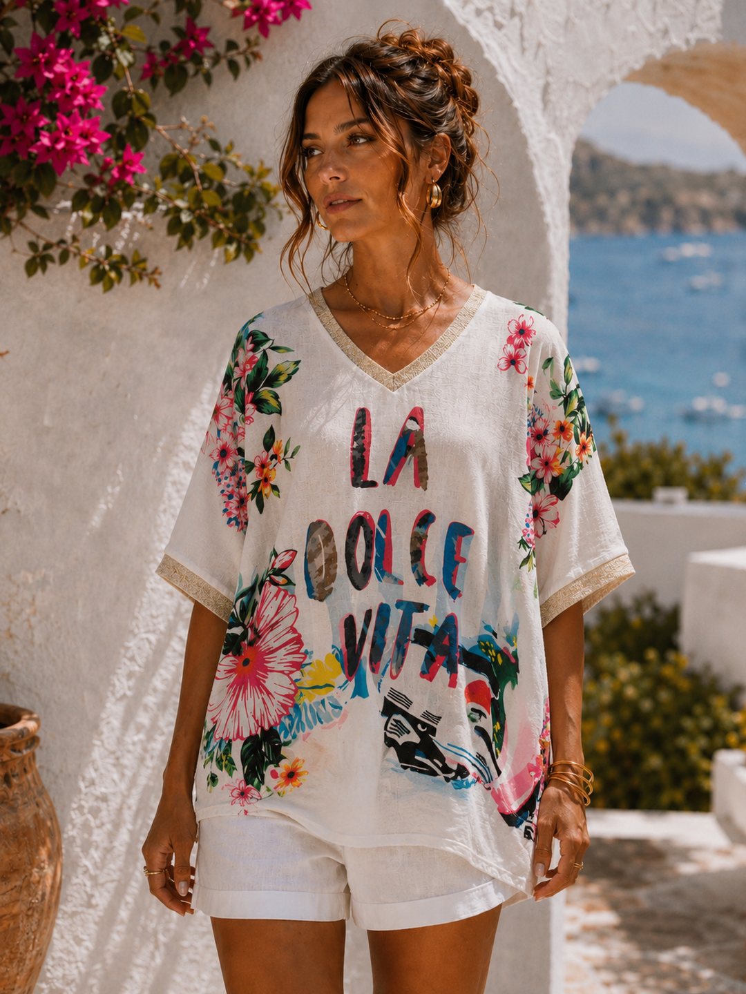 La Dolce Vita - (One Size/Curvy fitting from Size 14/16 up to Size 20) White