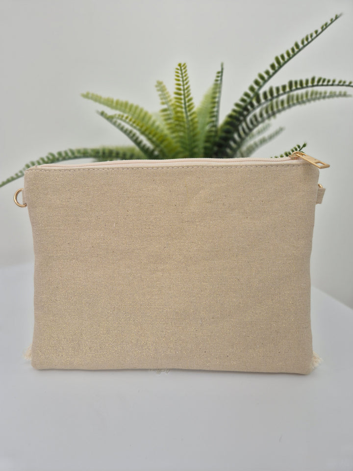 Seashells with Tassels Clutch Bag - Pink