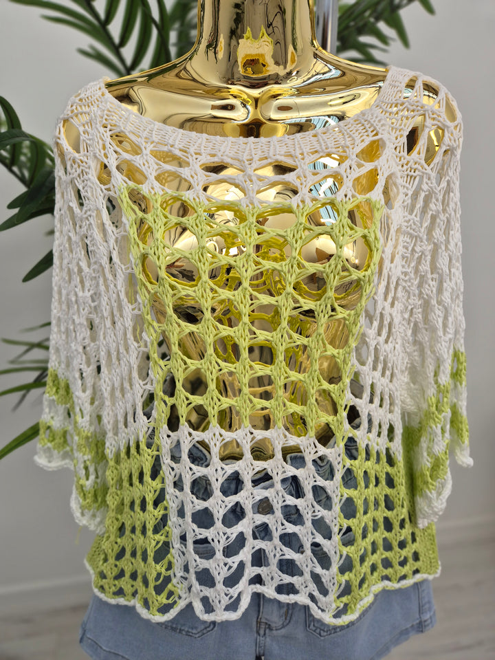 Elizabeth Crochet Top - Lime
