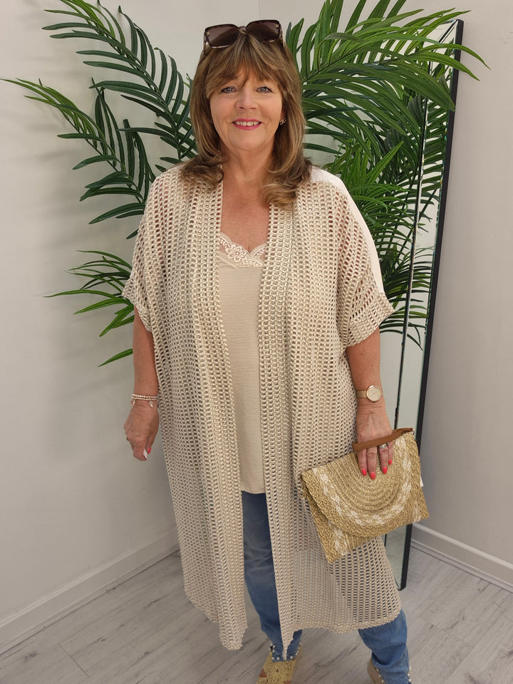 Ibiza Gold Metallic Crochet Kaftan - (choose your Design)