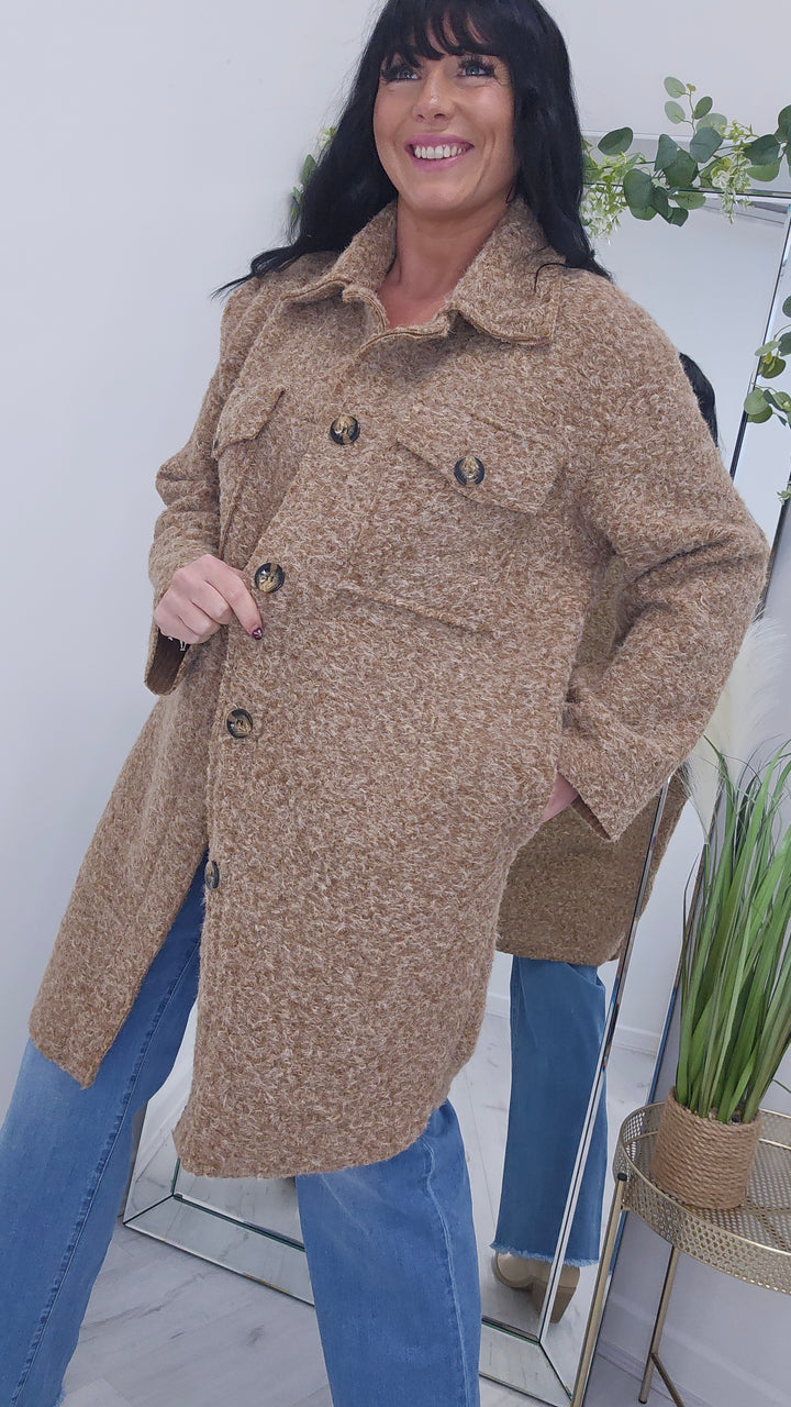 Jessica Longline Shacket - (choose your Colour)