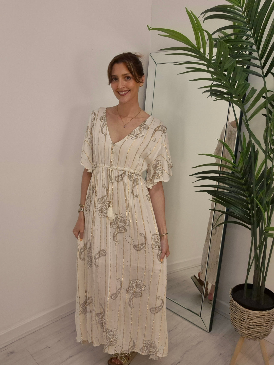 Bali Midi/Maxi Dress - Ivory