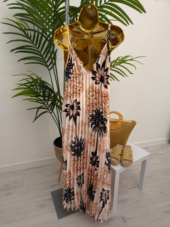Sheena Maxi Floral Strappy Dress - (choose your Colour)