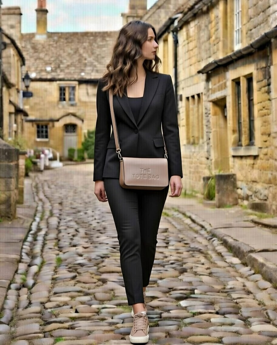 Tote Crossbody Bag in Mocha