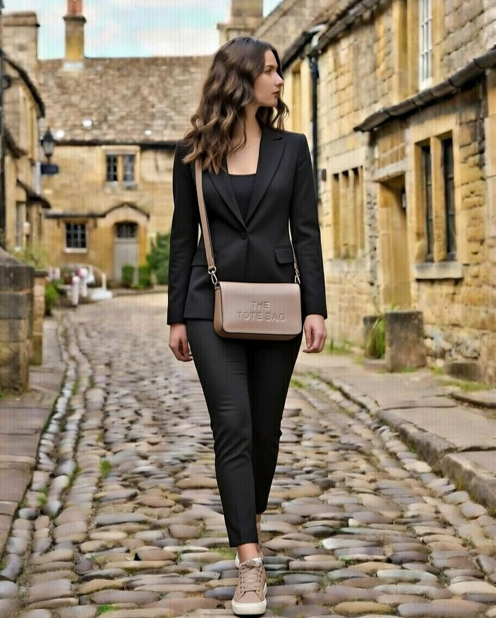 Tote Crossbody Bag in Mocha