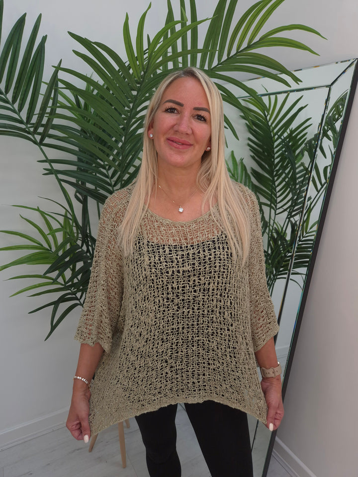 Poppy Popcorn Top - (choose your Colour) - Oversized
