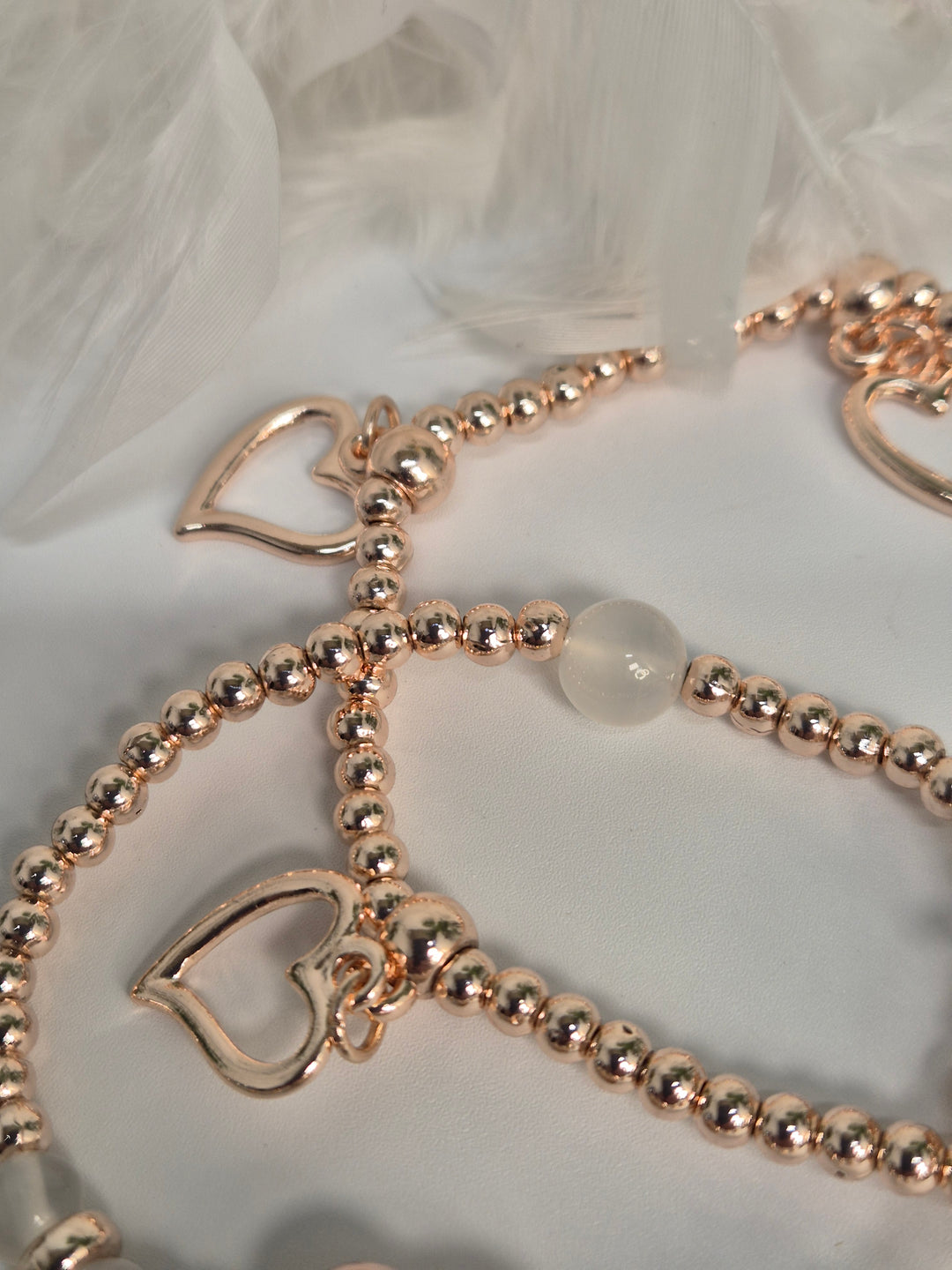 Stacking Bracelets - Hearts (Rose Gold)