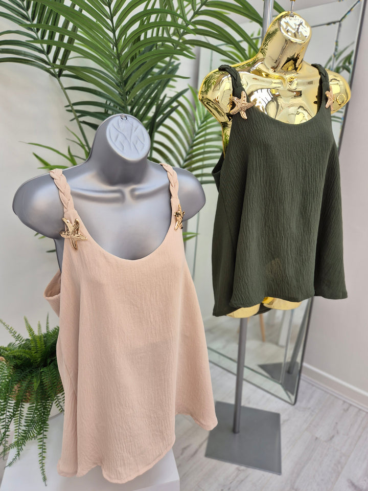 Starfish Plaited Top (choose your Colour)