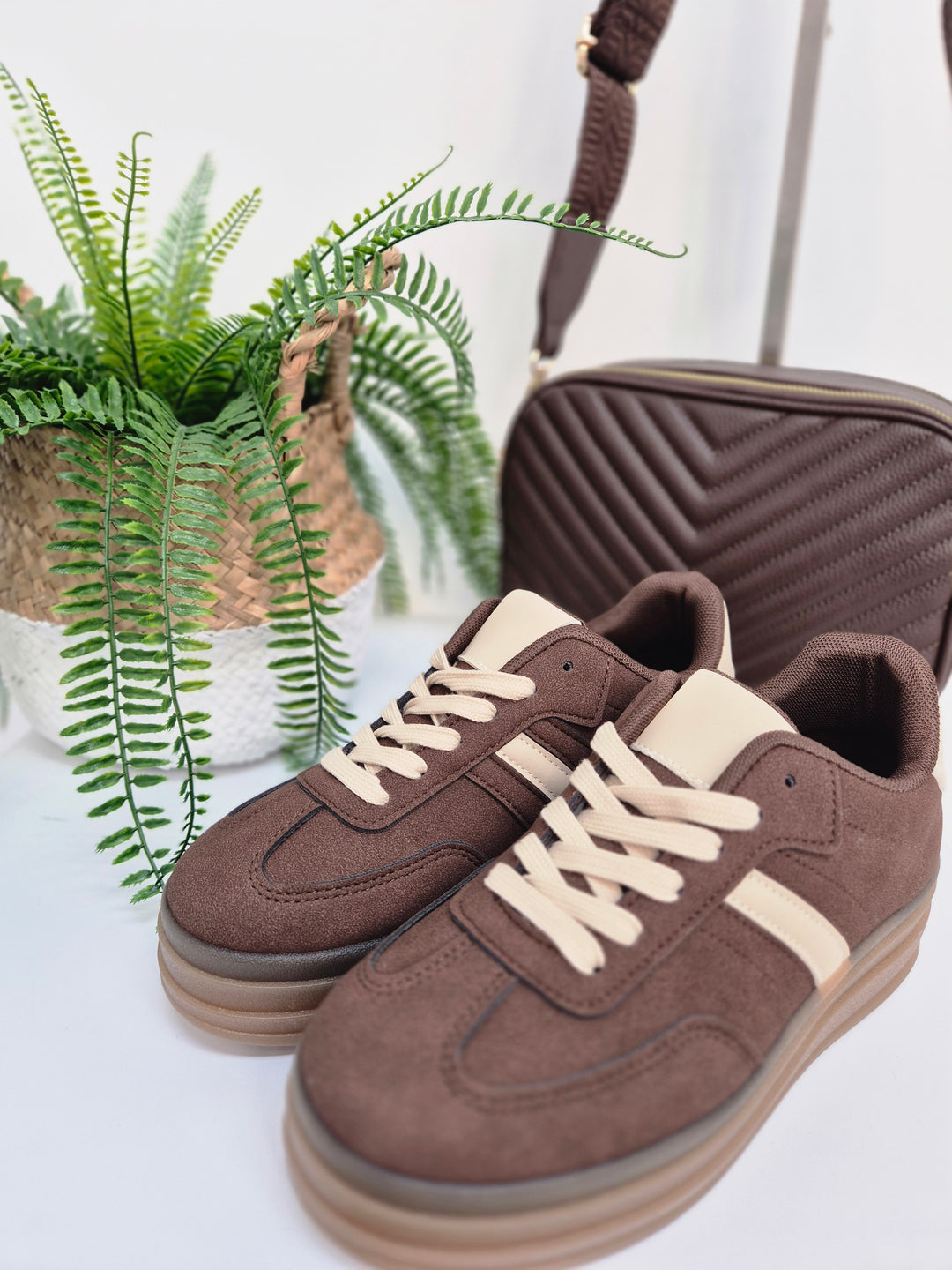 Dakota Chunky Trainers - Chocolate (choose your Size)
