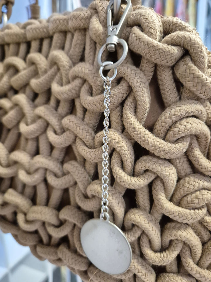 Island Crochet Bag with Dual Handles - Natural