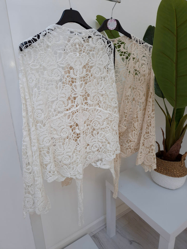 Tuscan Crochet Shrug/Cardigan - (choose your Colour) - (Curvy)