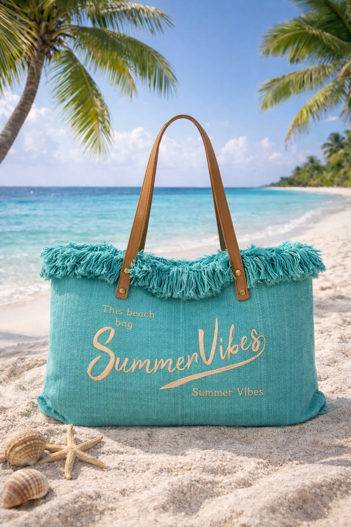 Summer Vibes Beach Bag - (choose your Colour)