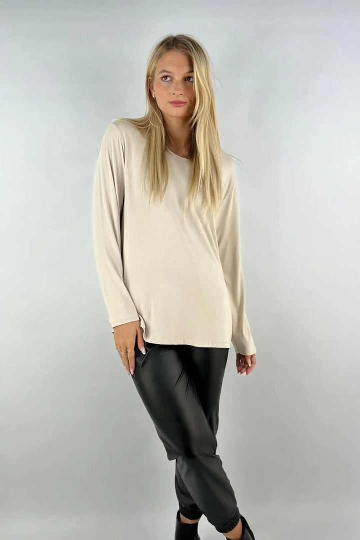 Vanessa Long Sleeve Top - (choose your Colour) - One Size/Curvy - from Size 14 to Size 18/20