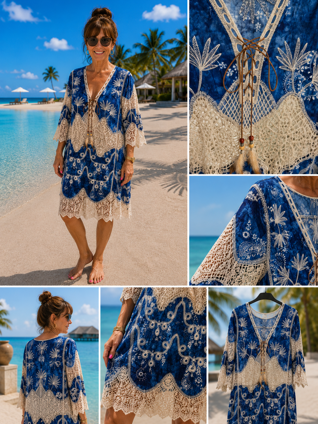 Sardinia Beach Dress - (choose your Size (S/M fits up to Size 16, M/L fits up to Size 18)