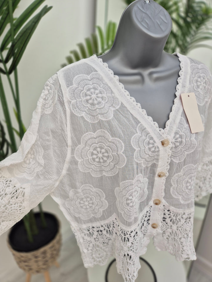 Florence Lace Top - (choose your Colour)