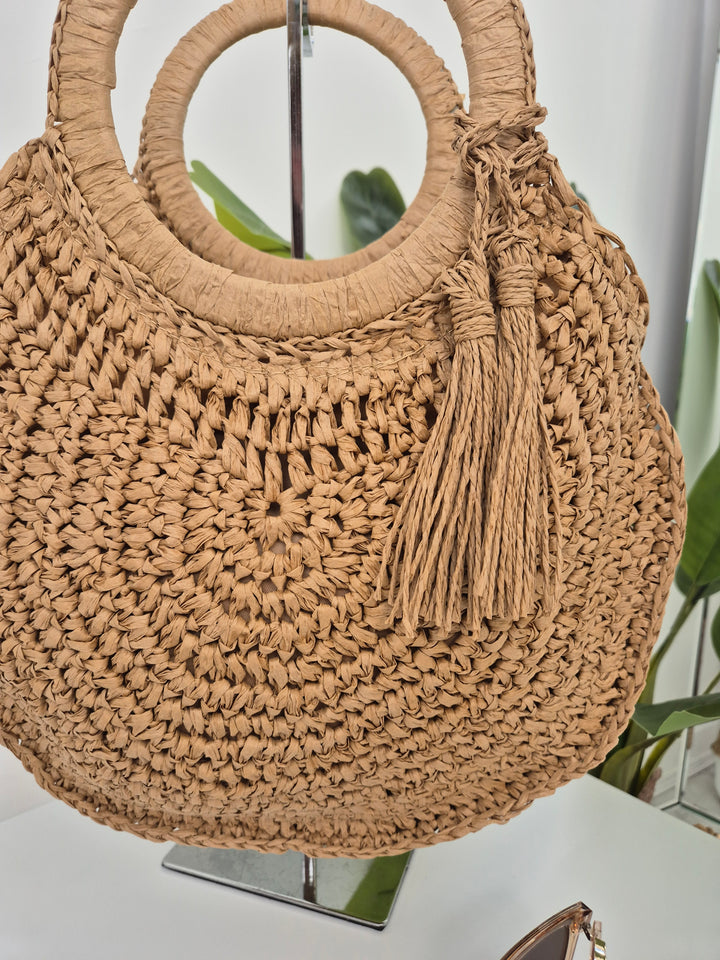 Woven Raffia Bag - (choose your Colour)