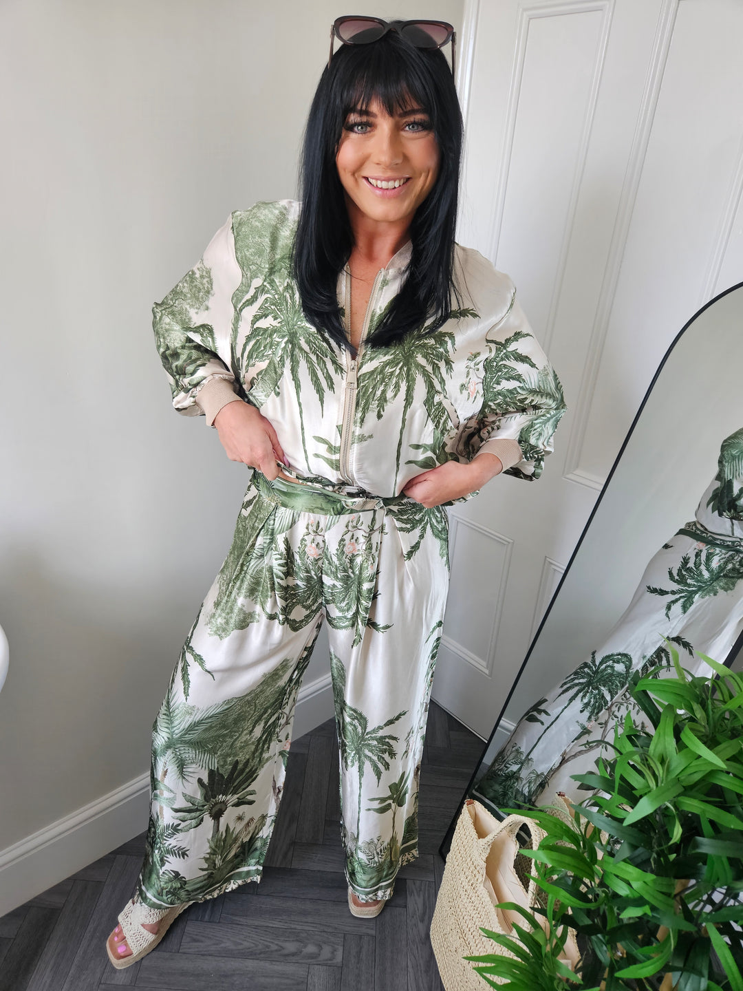 Tropical Two Piece Co-ord Set (Trousers & Jacket) (choose your Colour)