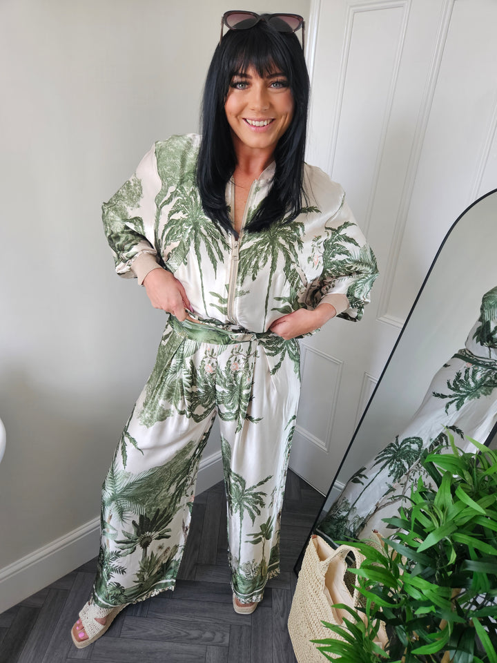 Tropical Two Piece Co-ord Set (Trousers & Jacket) (choose your Colour)