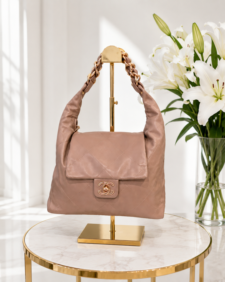 Quilted Tote Bag (Squishably Soft) - Mocha