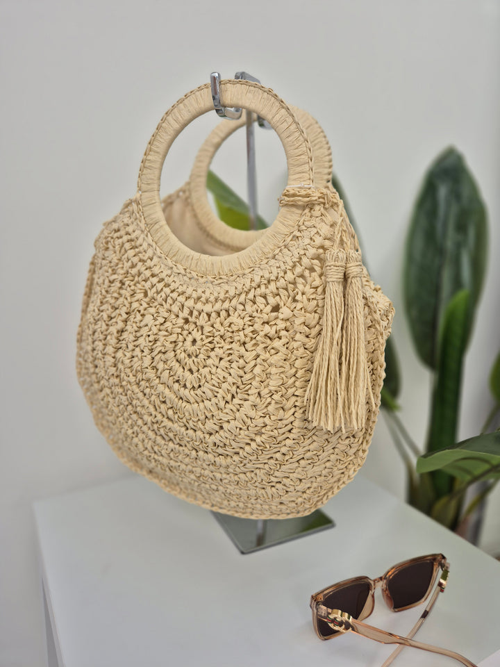 Woven Raffia Bag - (choose your Colour)