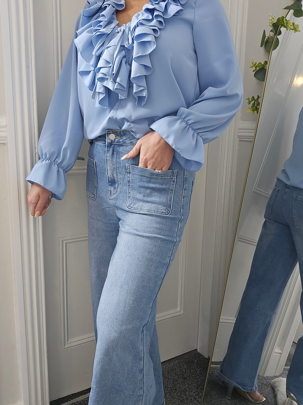 Sadie Wide Leg Jeans (G Smack) - Stonewashed (choose your Size)