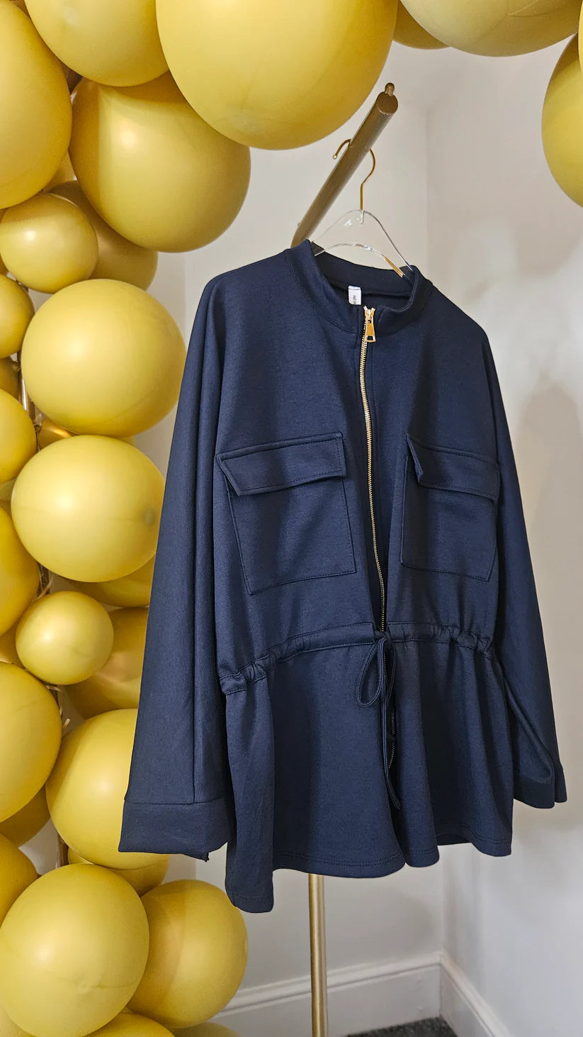 Sassy Drawstring Jacket - (choose your Colour) - One Size fits up to Size 18