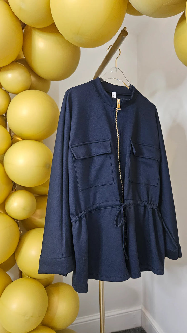 Sassy Drawstring Jacket - (choose your Colour) - One Size fits up to Size 18