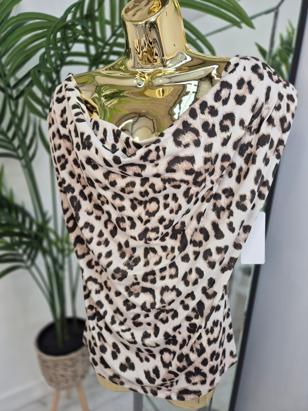Zelda Ruched Top - Leopard