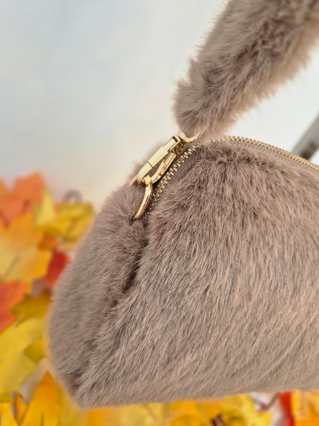 Oslo Faux Fur Bag - Chocolate