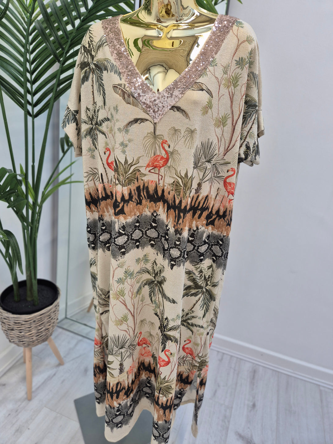 Carla Shimmer Dress - (choose your Design/Colour)