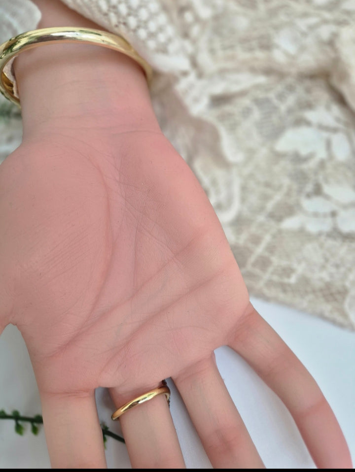 Crystal Statement Bracelet or Ring Set (Adjustable) - (choose your item) Gold Tone