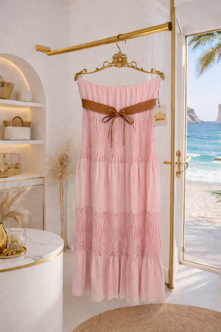 Ibiza Boho Maxi Skirt - (One Size, fits from Size 12/14 up to Size 18) - (choose your Colour)