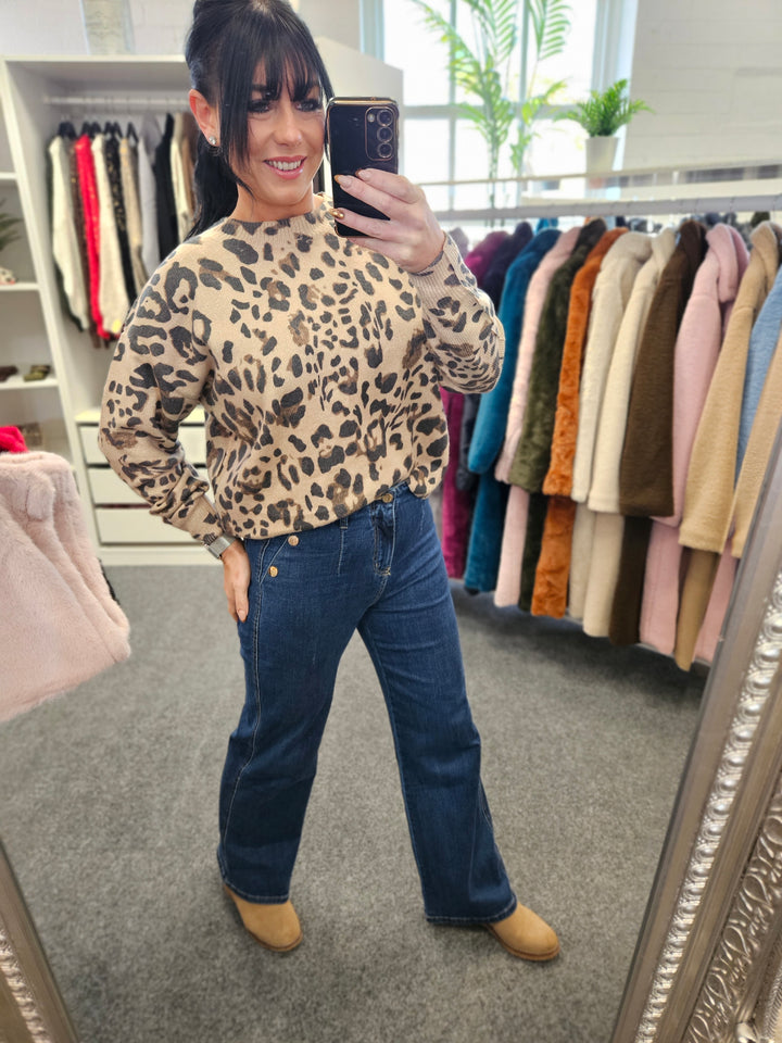 G Smack Wide Leg Jeans - Mid Denim - (choose your Size)