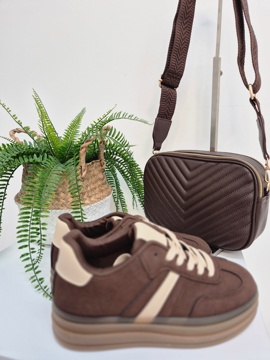 Dakota Chunky Trainers - Chocolate (choose your Size)