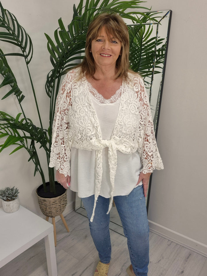 Tuscan Crochet Shrug/Cardigan - (choose your Colour) - (Curvy)