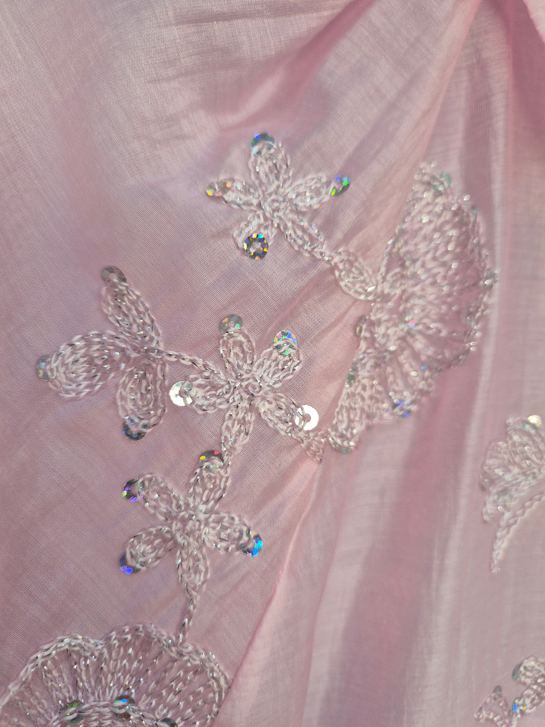 Patsy Puffball Sleeve Sparkly Blouse (One Size, fits from Size 10/12 up to Size 16) - Pink