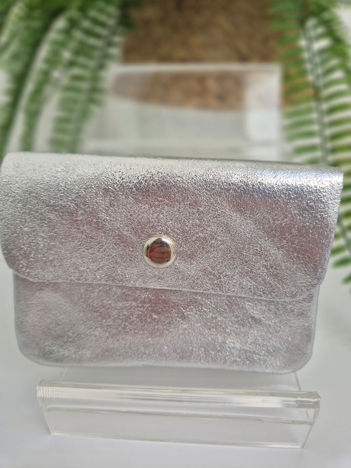 Leather Metallic Purse - (choose your Colour & Size)