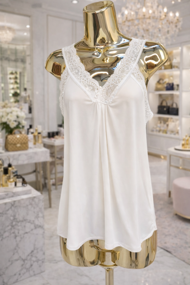 Linzi Lace Cami Top (fits Sizes 14 to Size 16/18) - (choose your Colour)