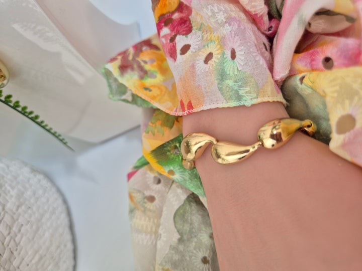 Teardrop Bracelet - Gold Tone