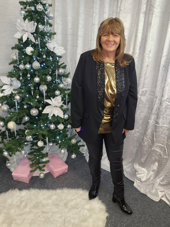 Ritz Sequin Blazer (Curvy) - (choose your Colour)