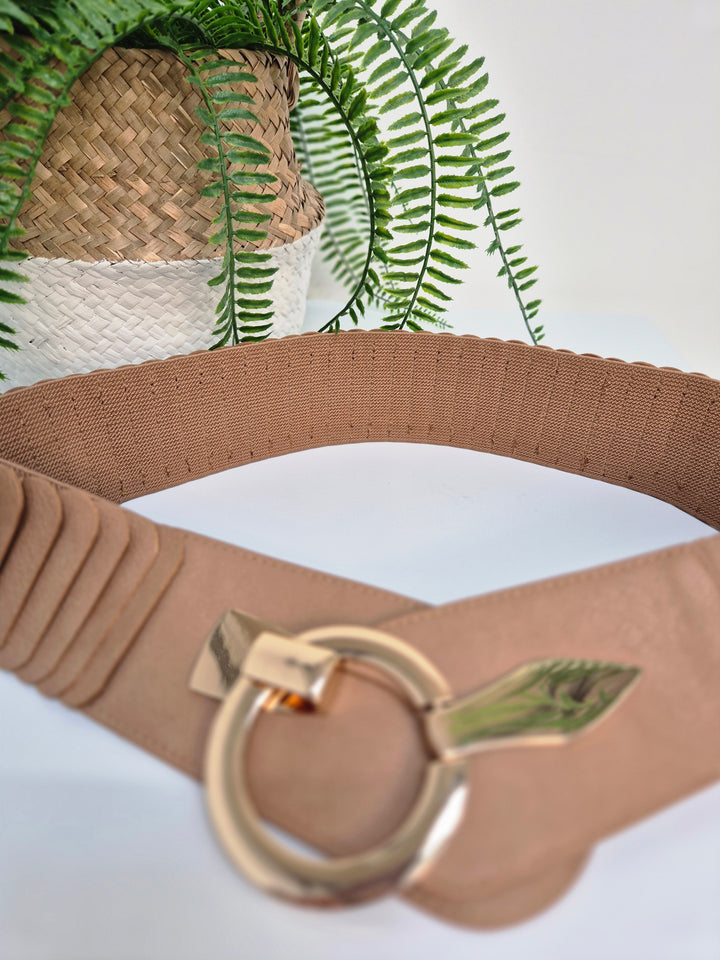 Stretchy Belt with Large Buckle - (choose your Colour) (One Size up to Size 18)