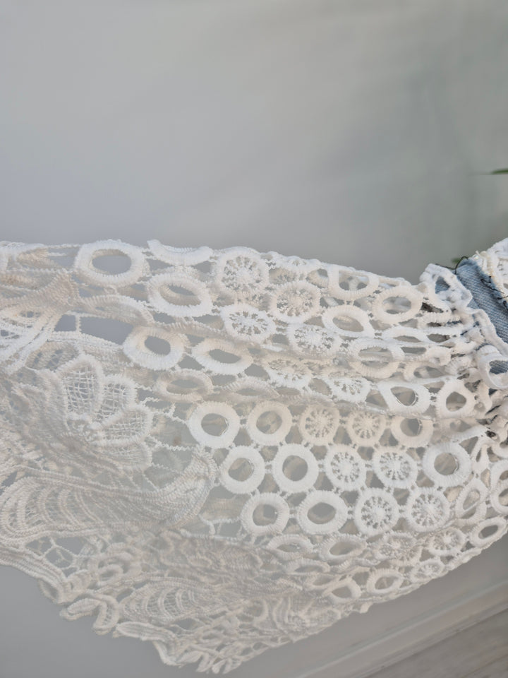 Lana Lacy Denim Jacket - Light Stonewashed (One Size, fitting from Size 10 up to 14)