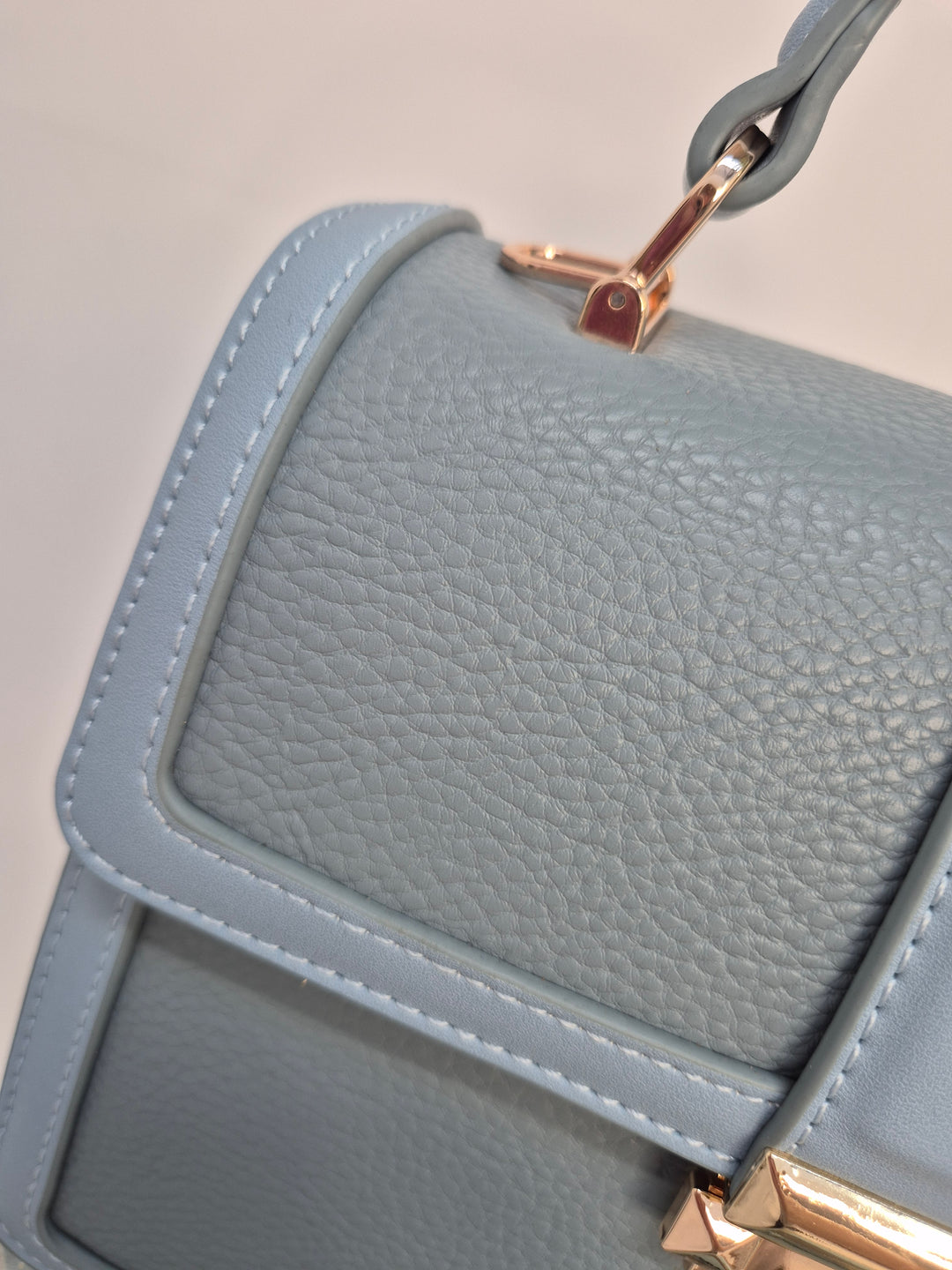 Sally Faux Leather Crossbody Bag - Duck Egg