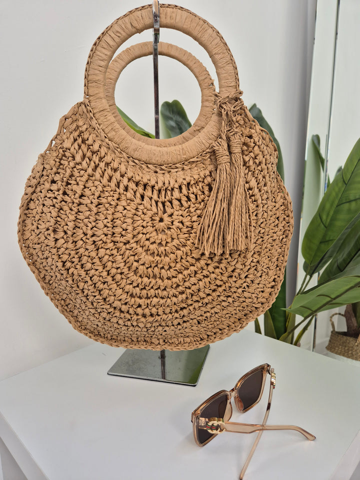 Woven Raffia Bag - (choose your Colour)