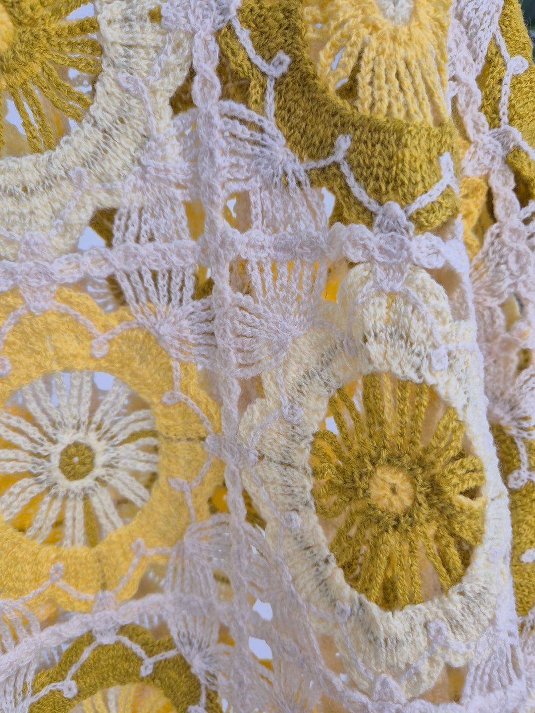 Lemon & Lime Crochet Top - (One Size - fits from Size 10 up to Size 16)