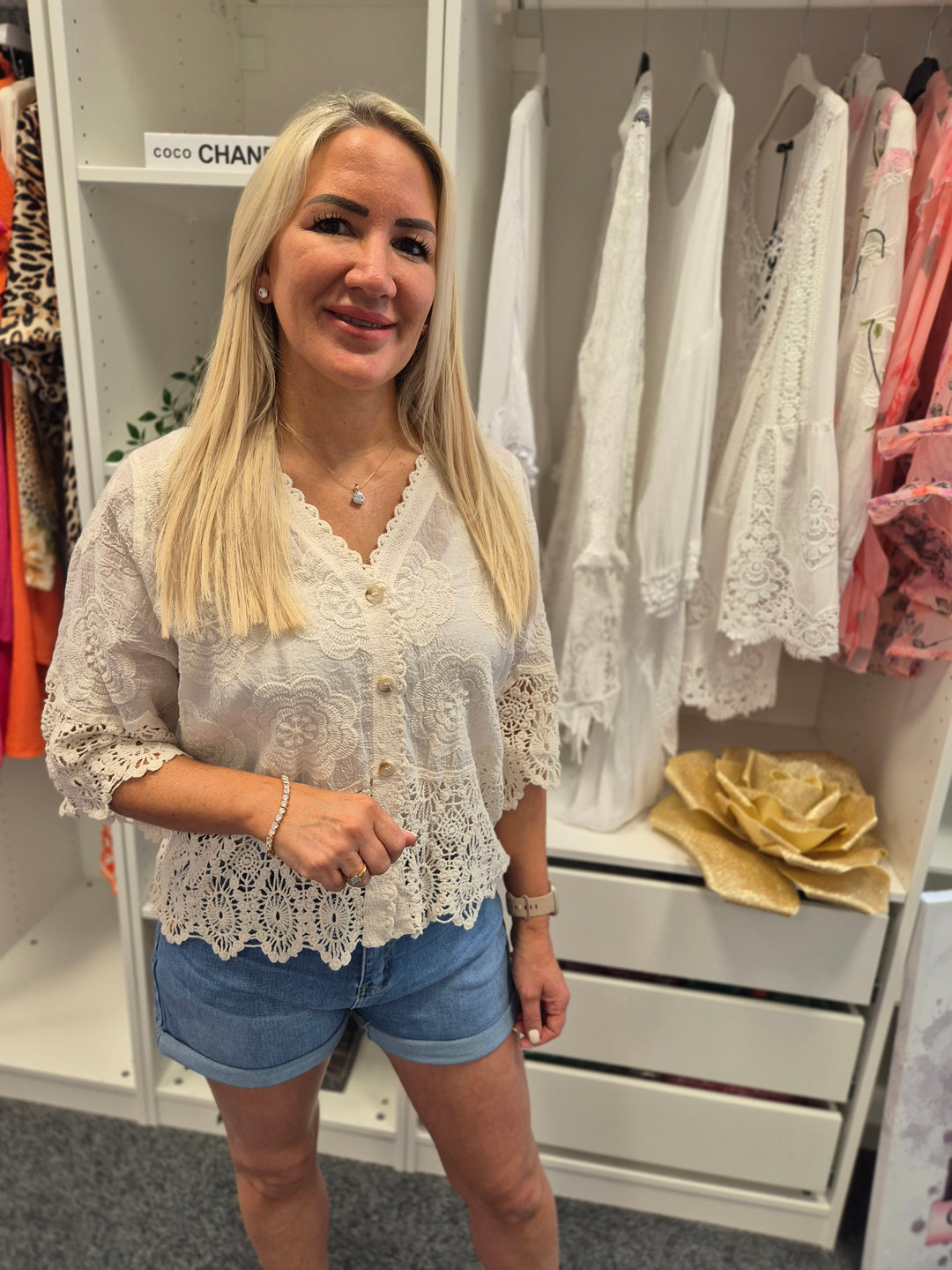 Florence Lace Top - (choose your Colour)