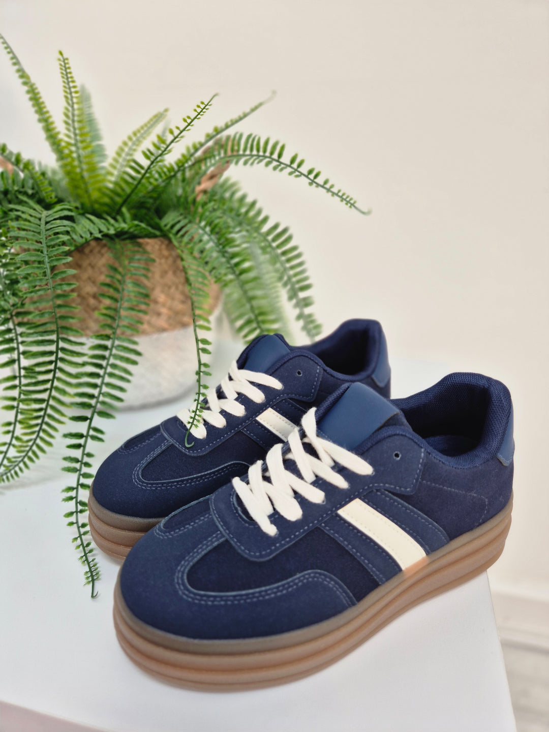 Dakota Chunky Trainers - Blue (choose your Size)