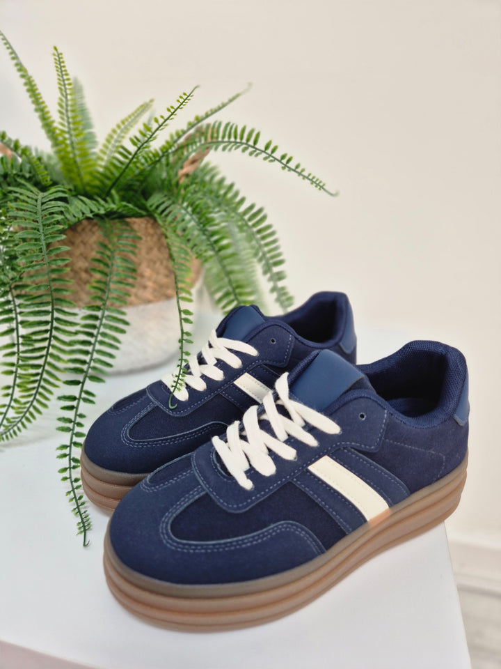 Dakota Chunky Trainers - Blue (choose your Size)